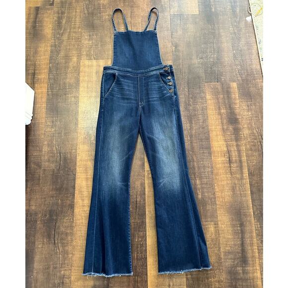 Mother The Swooner Weekender Flared Overalls Size 28 - Picture 1 of 12